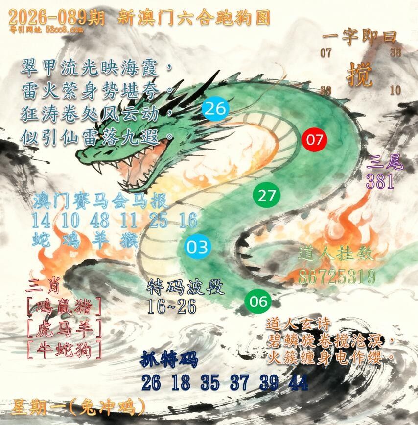 新澳门六合跑马图089期