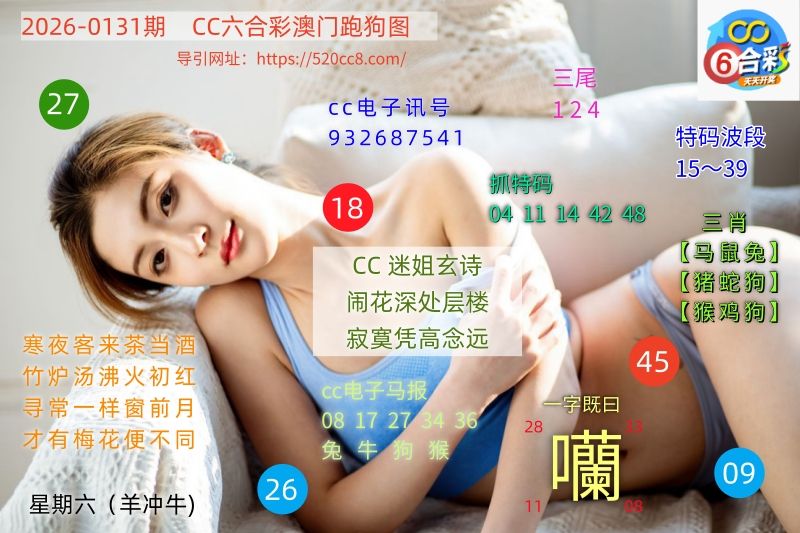 CC六合澳门跑马图0131期
