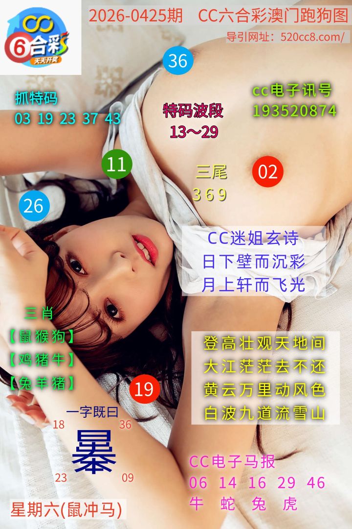 CC六合澳门跑马图0425期
