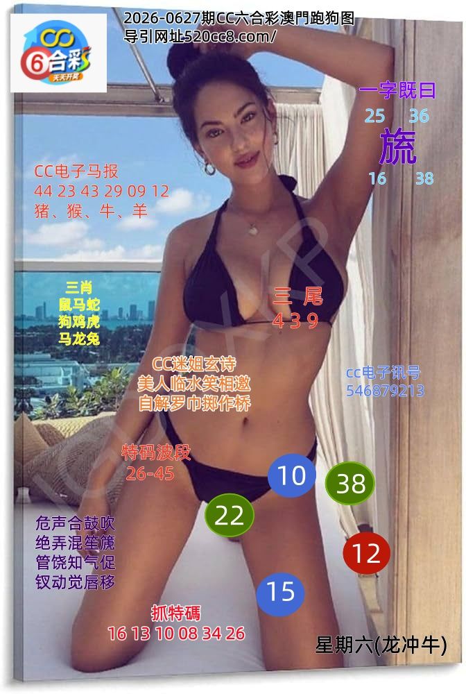 CC六合澳门跑马图0627期